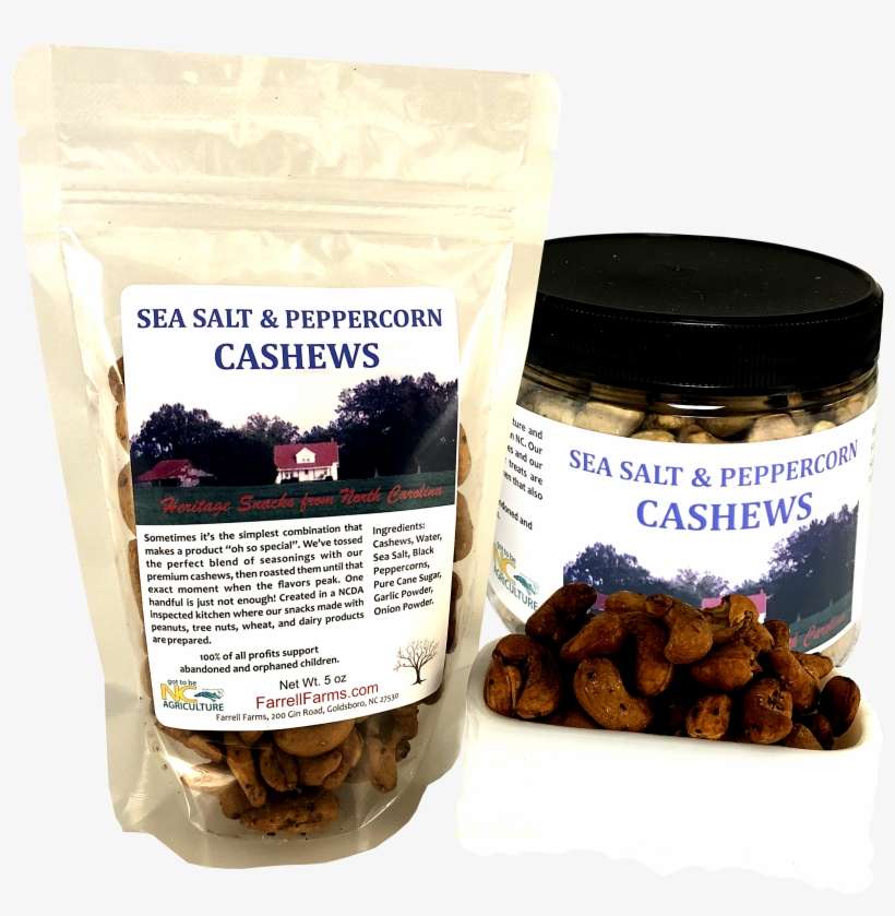 Sea Salt & Peppercorn Cashews - Chocolate, transparent png download