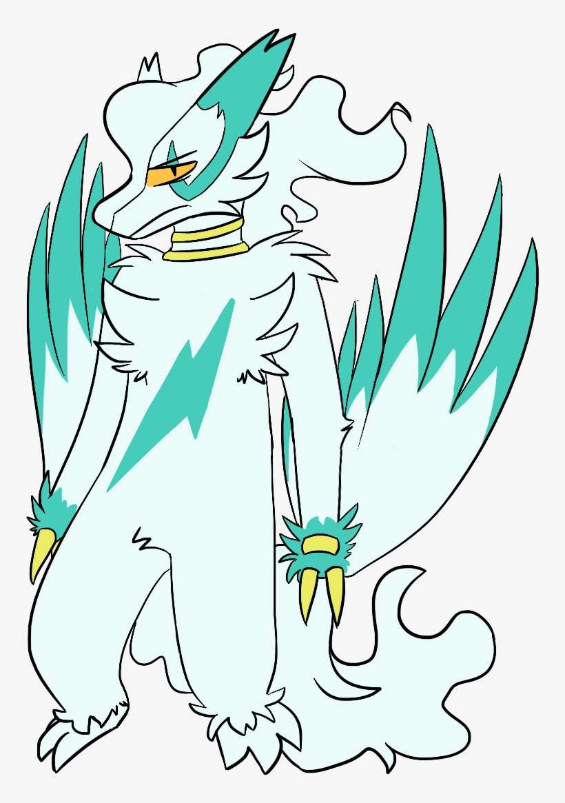 A Grumpy Little Shiny Zangoose/shiny Reshiram Fusion, transparent png download