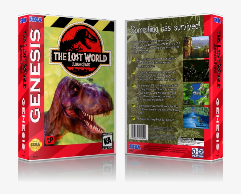 Genesis Lost World Jurassic Park Sega Megadrive Replacement, transparent png download