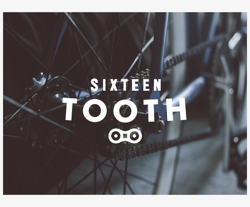 Sixteen Tooth Logo Cog Fixed Fixedgear Fixie Bicycle, transparent png download