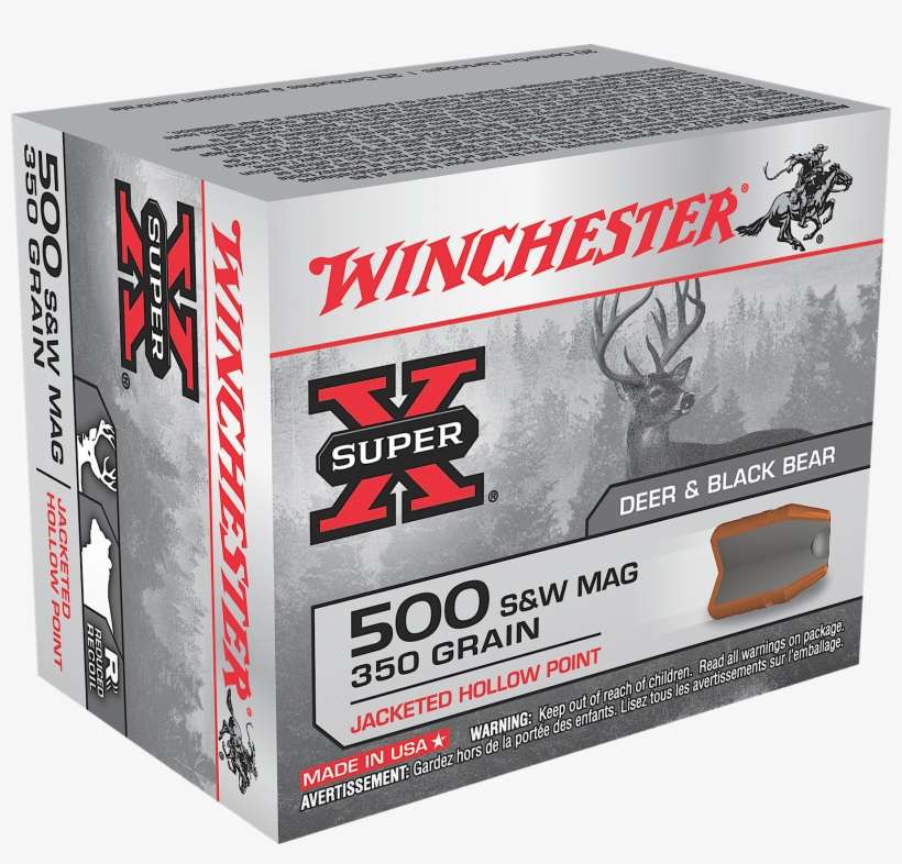 Winchester Ammo X500sw Super-x 500 Smith & Wesson 350, transparent png download