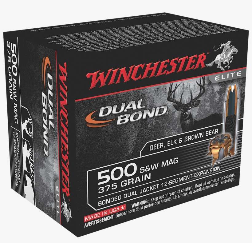 Winchester Ammo S500swdb Elite 500 Smith & Wesson 375, transparent png download