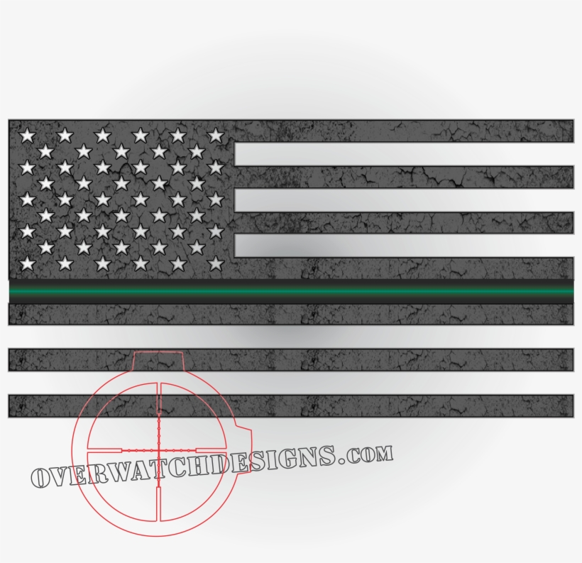 Thin Green Line Flag Support Your Bp Wildlife Officers, transparent png download