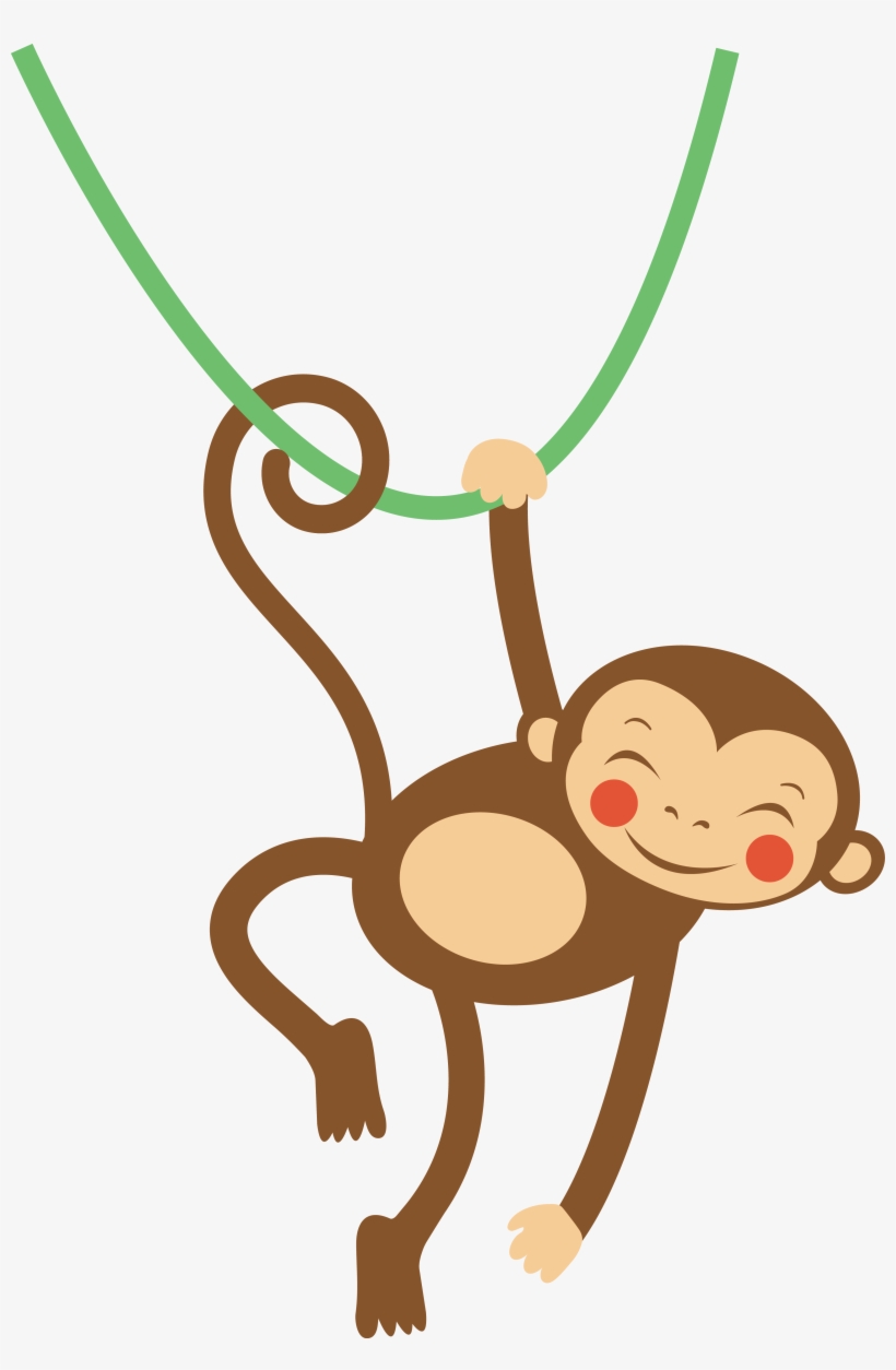 Monkey Cartoon Clip Art Letter Animal Star, transparent png download