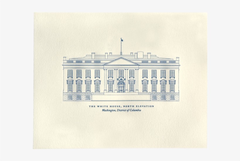 Vector Download The White House North Elevation Print, transparent png download