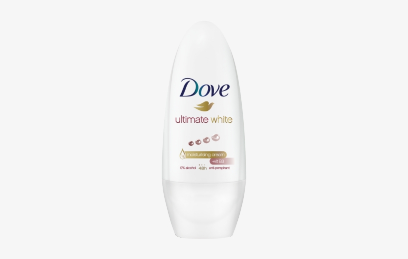 Dove Ultimate White Original Antiperspirant Roll-on - Dove Bath Silk Glow, transparent png download