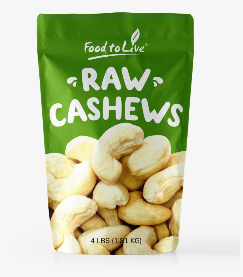 Cashews By Food To Liveâ® - Food To Live Brazil Nuts (whole, Shelled, Raw, Unsalted,, transparent png download