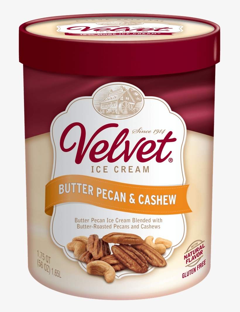 Butter Pecan & Cashew - Velvet Elephant Ear Ice Cream, transparent png download