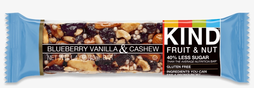 Blueberry Vanilla & Cashew - Kind Honey Roasted Nuts And Sea Salt, transparent png download