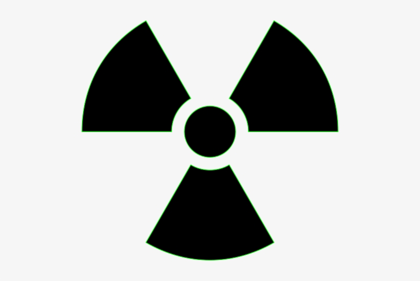 Radiation Warning Symbol - Radiation Symbol Black And White, transparent png download