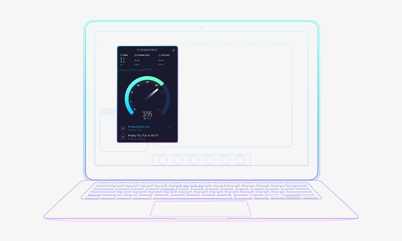 There's Nothing Faster Than Launching A Speedtest Straight - Netbook, transparent png download
