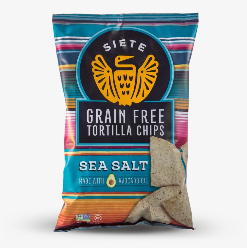 Sea Salt Grain Free Tortilla Chips 5oz - Siete Grain Free Tortilla Chips, transparent png download