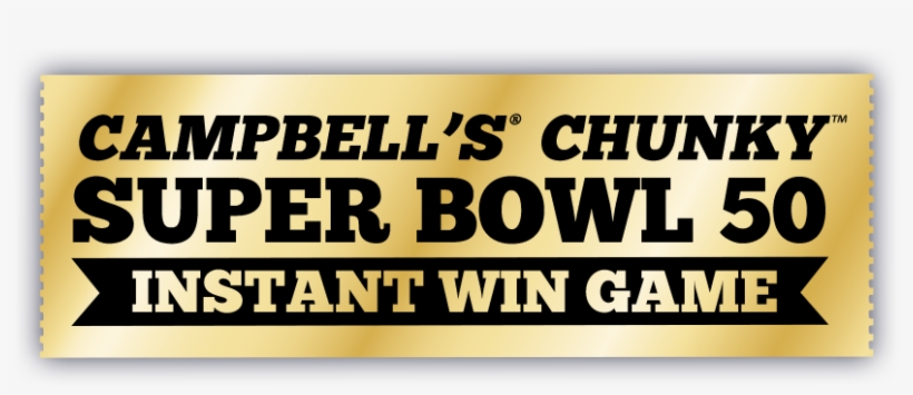 Cambells Chunky Super Bowl - Super Bowl 50, transparent png download