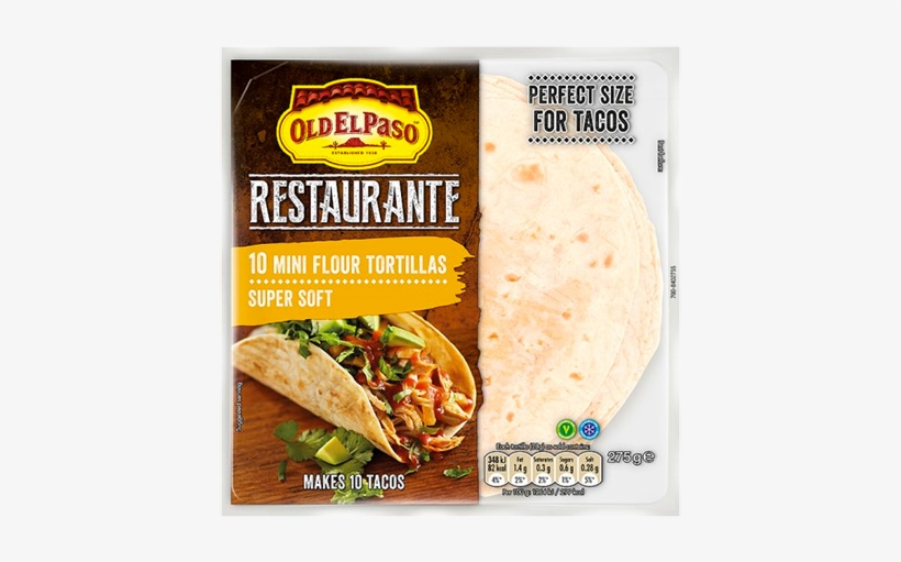Restaurante Mini Flour Tortillas - Flour Tortilla Taco El Paso, transparent png download