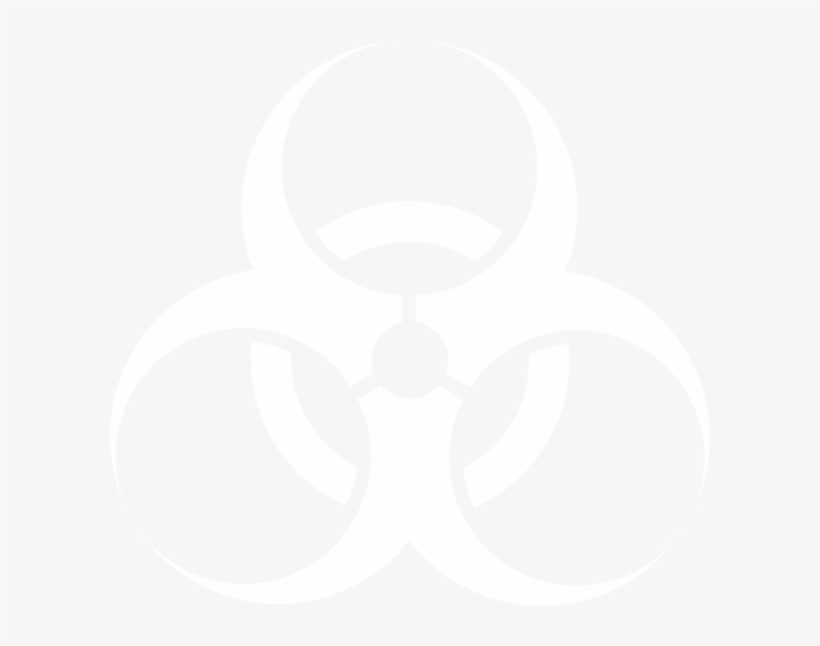 Radioactive Clipart Biohazard - Biohazard Logo White Png, transparent png download