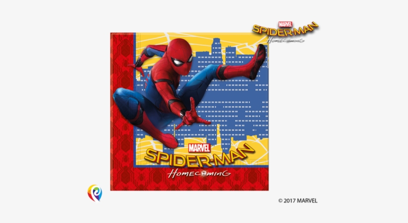 Marvel Spider-man Homecoming - Spiderman 20 Paper Napkins, transparent png download
