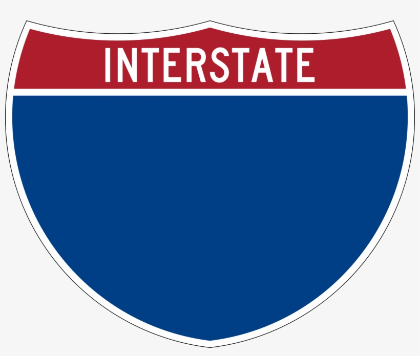 Open - Interstate 76 Sticker Decal R924 Highway Sign - 2 Inch, transparent png download