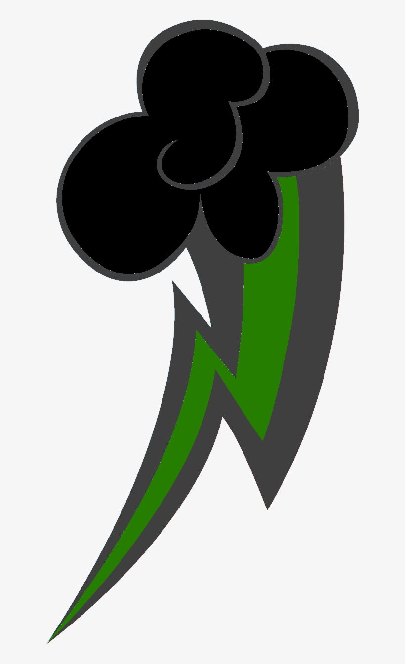 Green Lighting Bolt Hacts - Mlp Cutie Marks Lightning Bolt, transparent png download