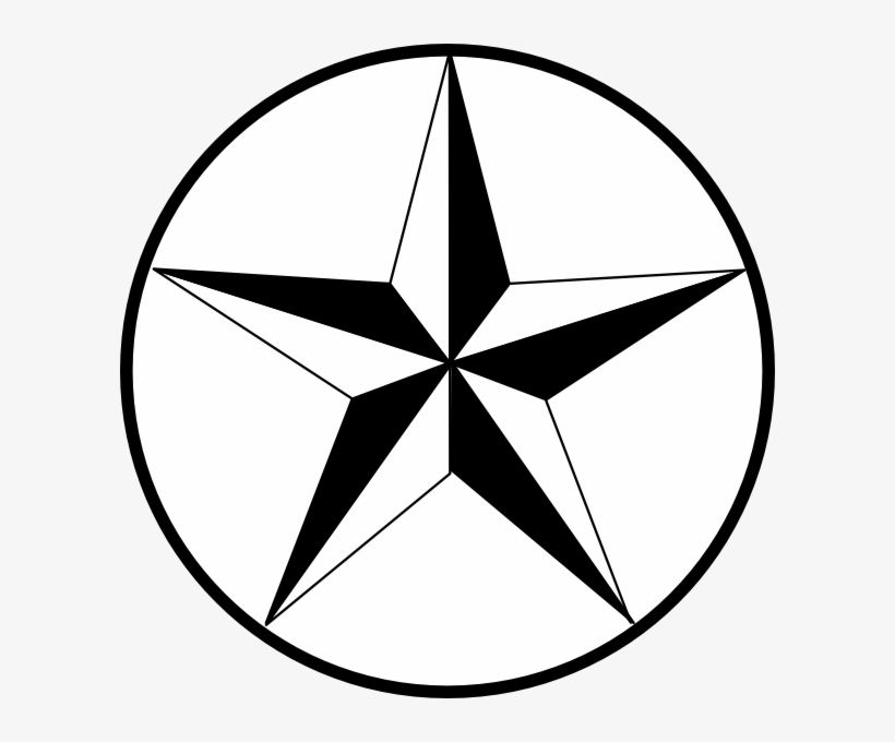 Download Texas Star With Circle | Transparent PNG Download | SeekPNG
