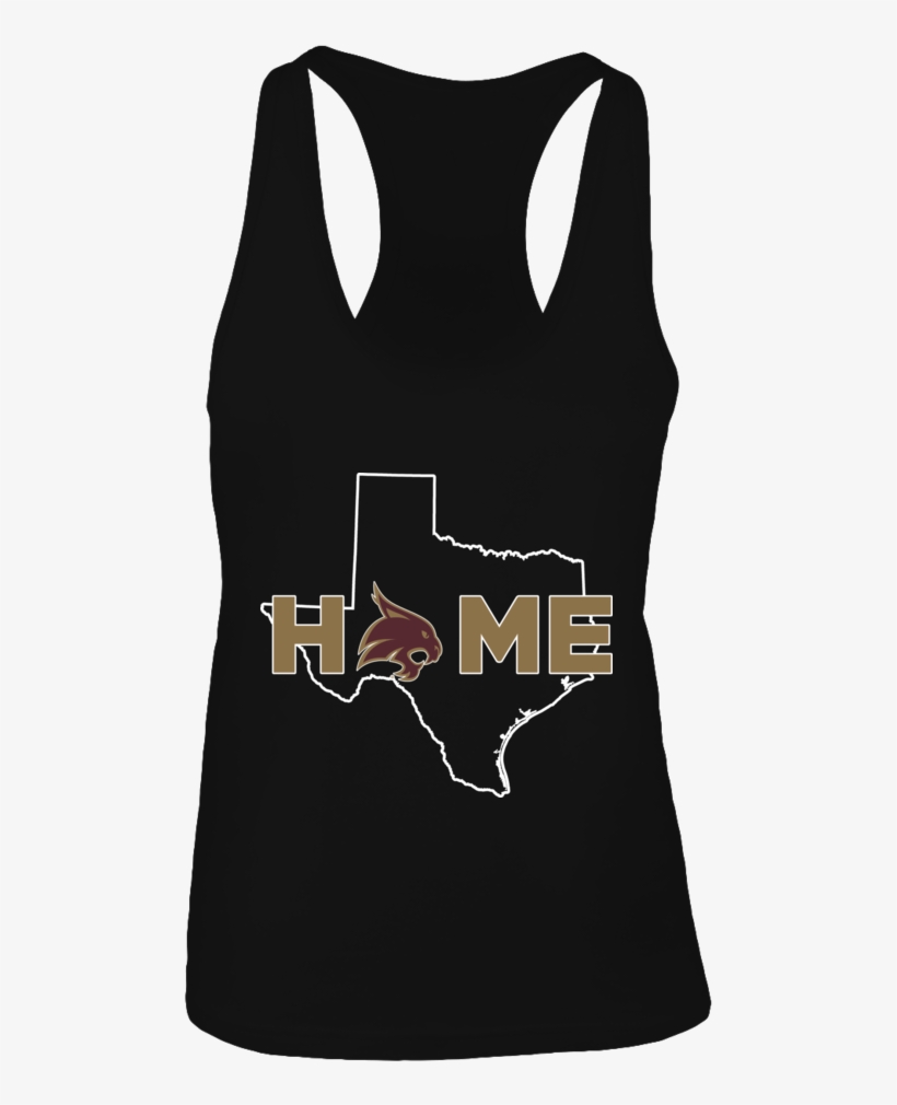 Home With State Outline Texas State Bobcats Shirt - Top, transparent png download