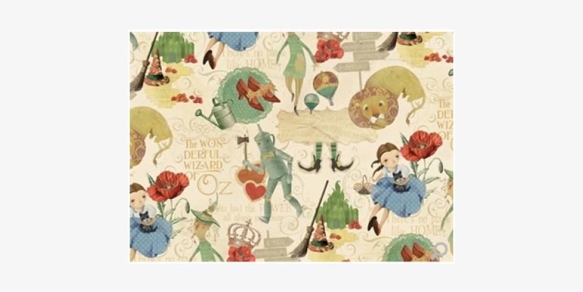 Wizard Of Oz Gift Wrap - Kartos The Wizard Of Oz 20 X 27.5 In. Paper, transparent png download