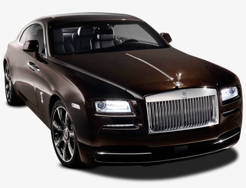 Black Rolls Royce Wraith Car Png Image - Rolls Royce Phantom Png, transparent png download