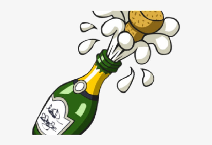 Champagne Bottle Clipart Png, transparent png download