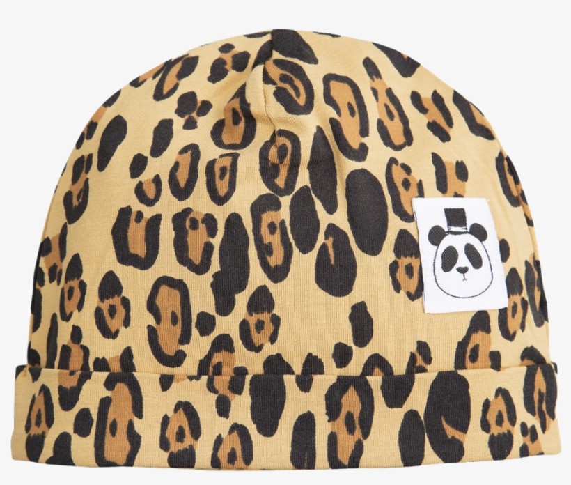Mini Rodini Basic Leopard Baby Beanie, transparent png download