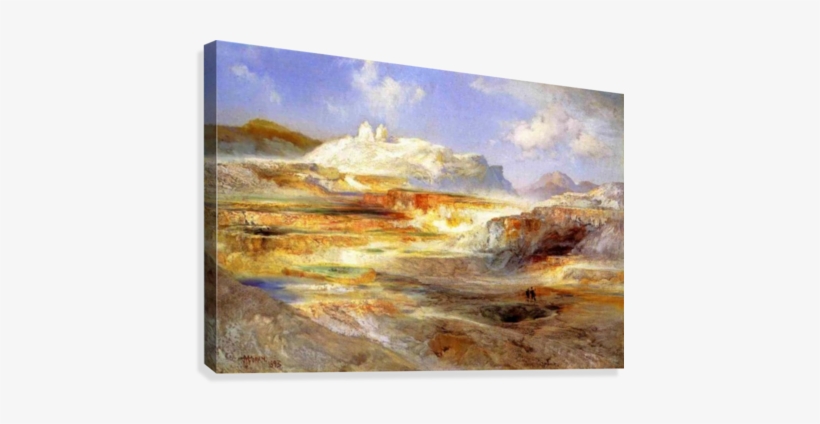 Jupiter Terrace Yellowstone, 1893 Canvas Print - Jupiter Terrace Yellowstone Poster Print By Thomas, transparent png download