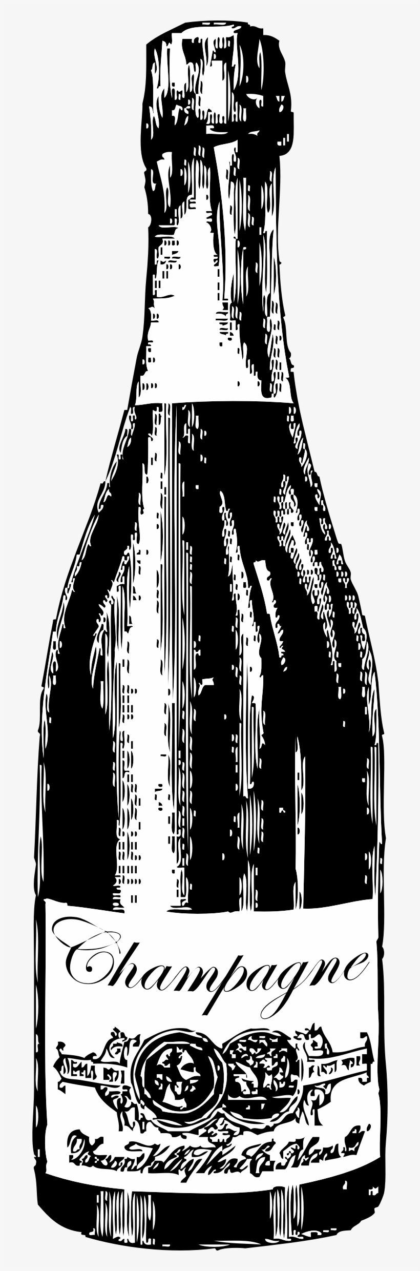 Champagne Bottle Free Download - Bottle, transparent png download