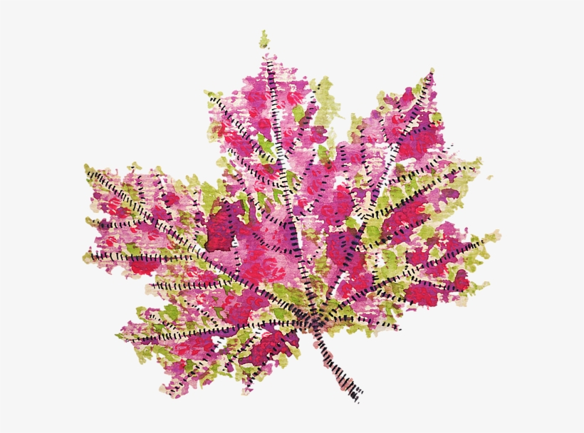 Click And Drag To Re-position The Image, If Desired - Abstraktes Buntes Watercolor-herbst-blatt Runder Aufkleber, transparent png download