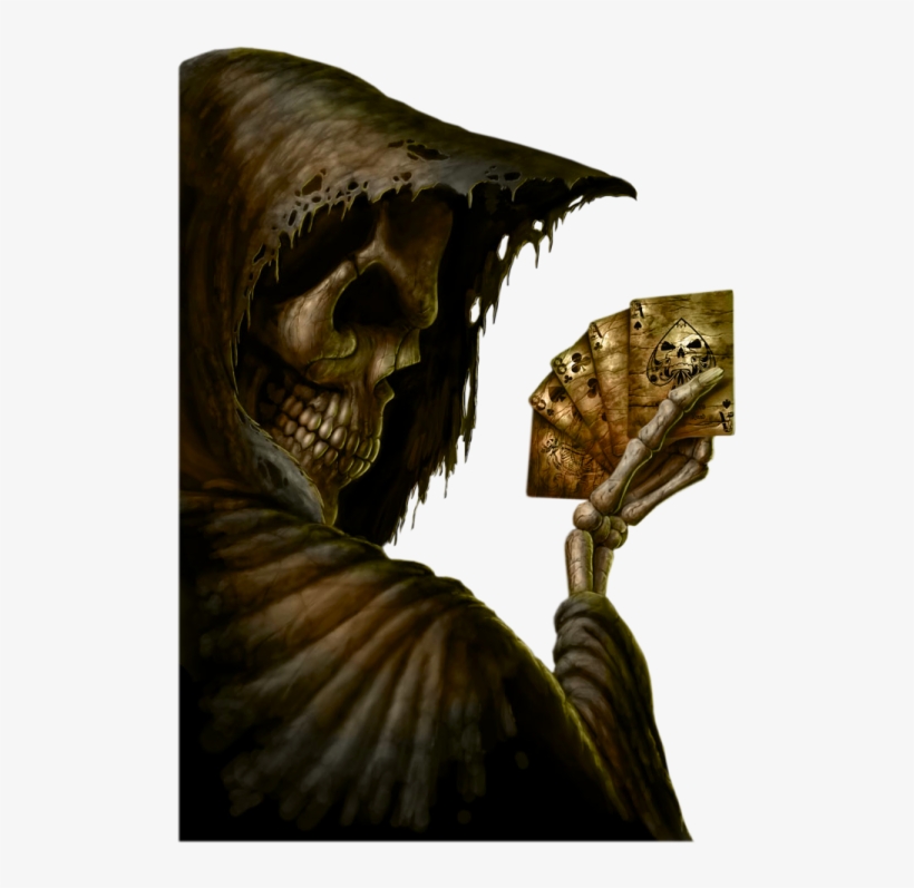 Horror Png Hd - La Muerte Con Las Cartas, transparent png download