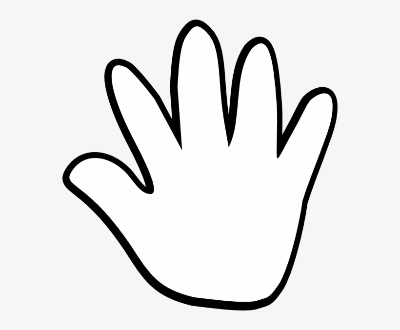 Download Handprint Template Printable White Hand Print Transparent