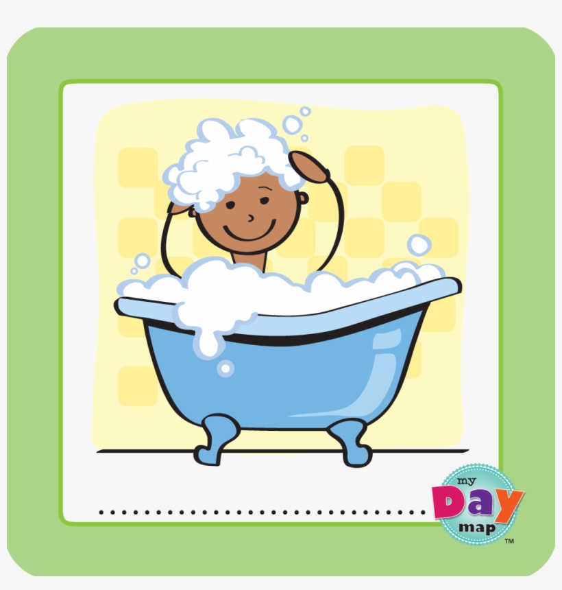 Bubble Bath - Boy - Cartoon, transparent png download