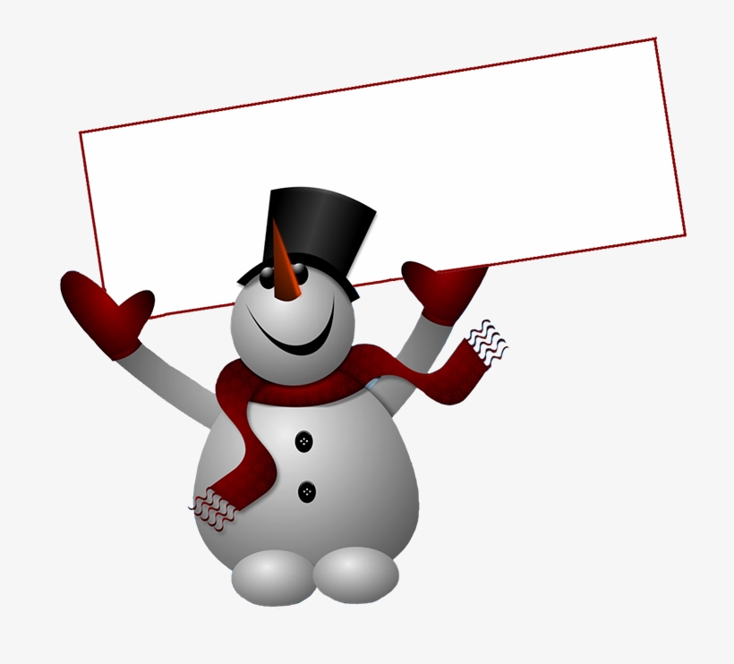 Snowman - Merry Christmas Winter Snowman. Banner, transparent png download