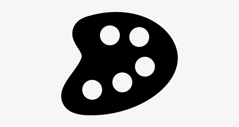 Paint Palette Vector - Palette, transparent png download