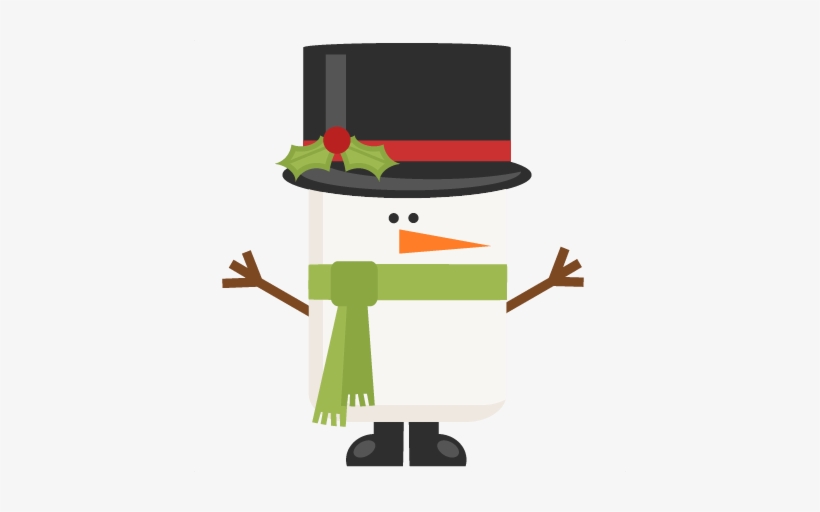 Funky Snowman Title Scrapbook Clip Art Christmas Cut - Christmas Day, transparent png download