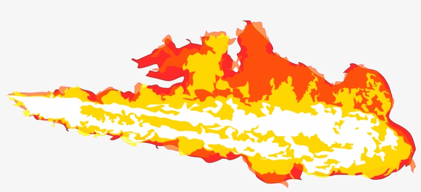 Clipart Flamethrower Stream Big - Flamethrower Png, transparent png download