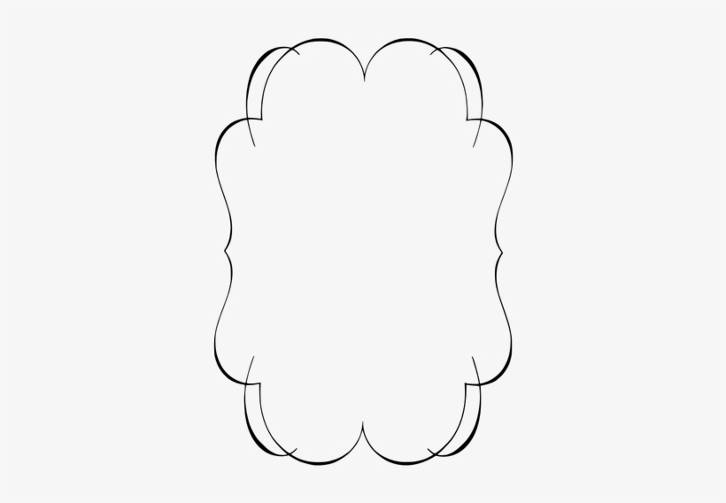 Vintage Calligraphy Frame Border Illustration Free - Clip Art, transparent png download