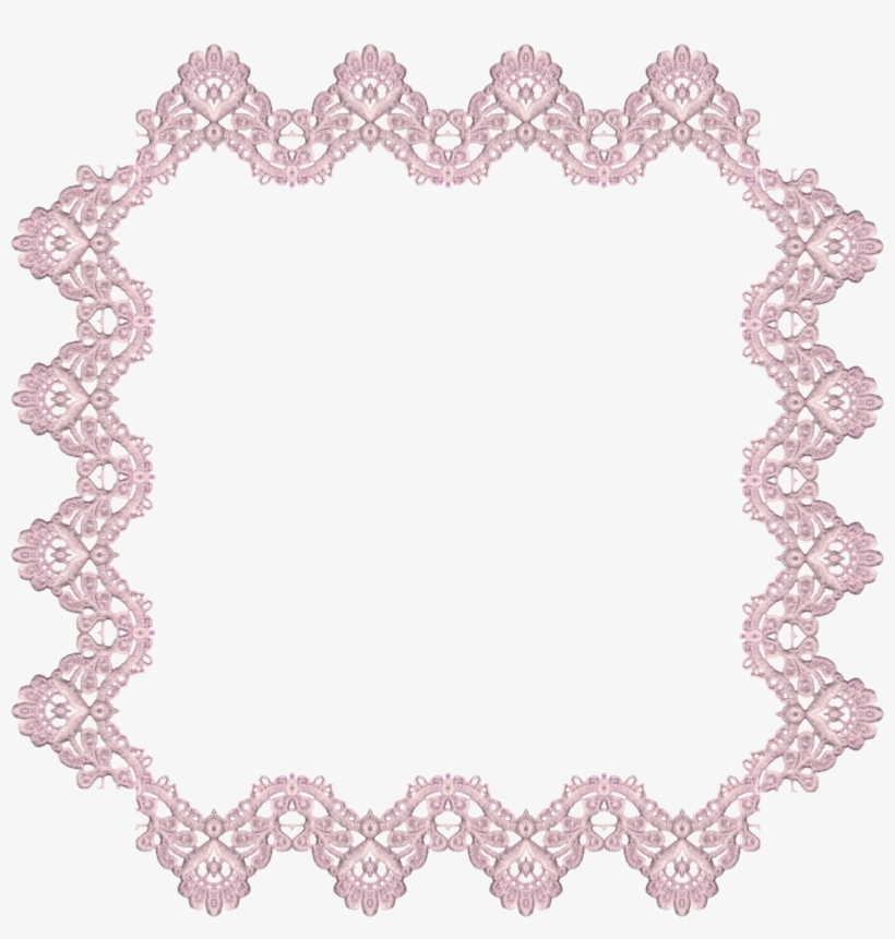 Victorian Lavender Lace Digital Elements And Printable - Lace Square Png, transparent png download