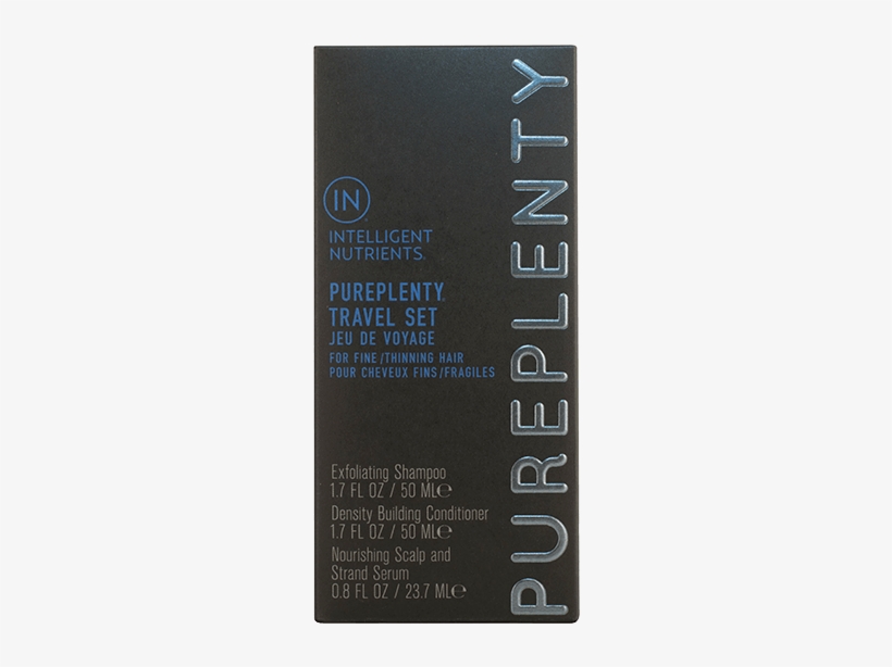 Travel Pureplenty® Regimen For Fine/thinning Hair - Intelligent Nutrients Pureplenty Organic Hair Care, transparent png download