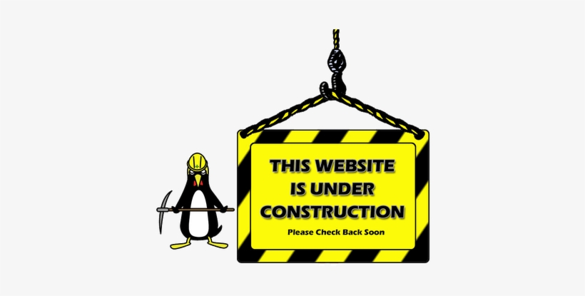 Website Is Under Construction - Penguin Under Construction, transparent png download