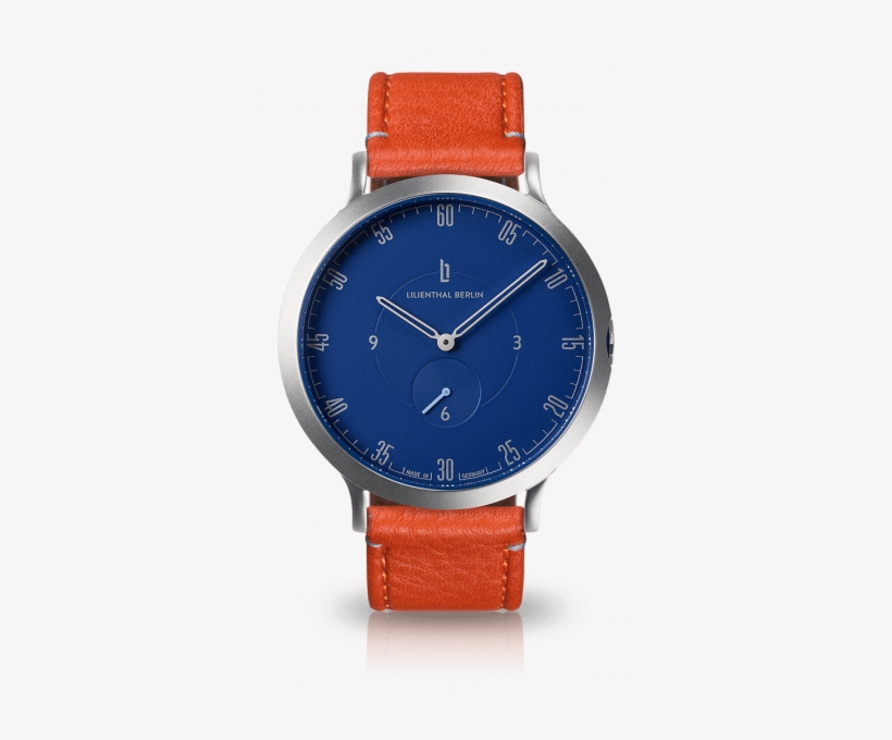 Silver Blue Flame - Lilienthal Berlin - Wrist Watch For Both Men, transparent png download