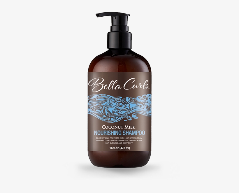 Coconut Milk Nourishing Shampoo - Bella Curls Leave In Conditioner, transparent png download