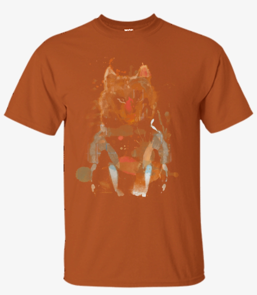 Little Foxy Watercolor T-shirt - Lady October Birthday Shirts, transparent png download