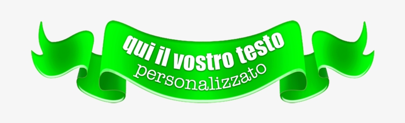 Green Ribbon With Custom Text, transparent png download