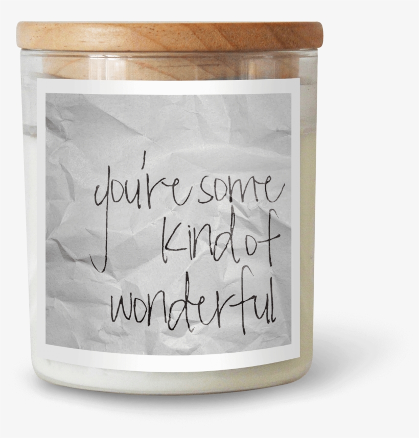 Soy Wax Candle In Glass Jar With Wooden Lid And A Black, transparent png download