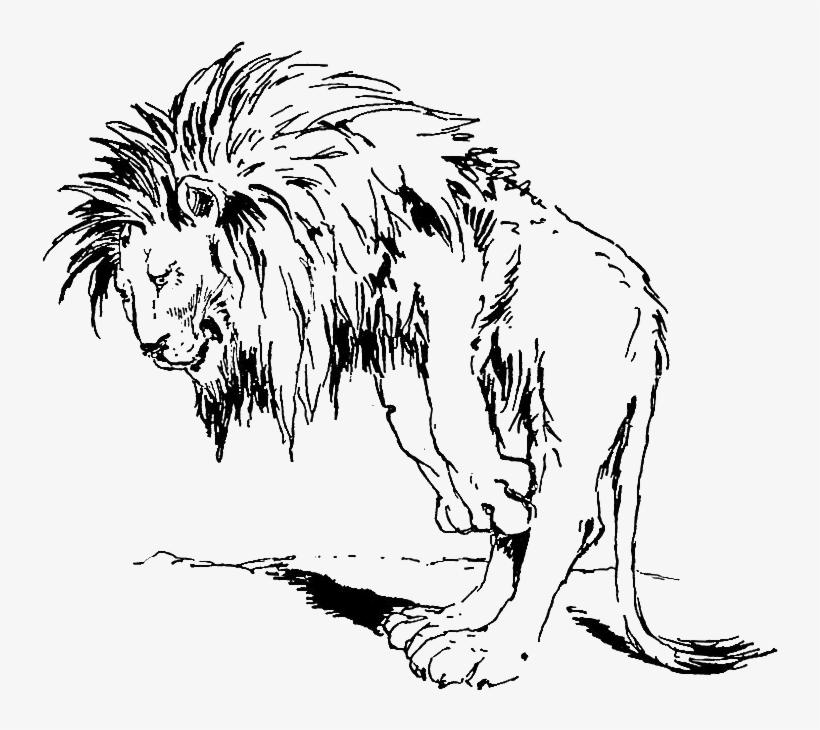 This Is A Cute Graphic Of A Bowing Lion From A Children's, transparent png download