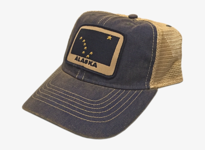 Alaska Flag Patch Trucker Baseball Hat PNG Image | Transparent PNG Free ...