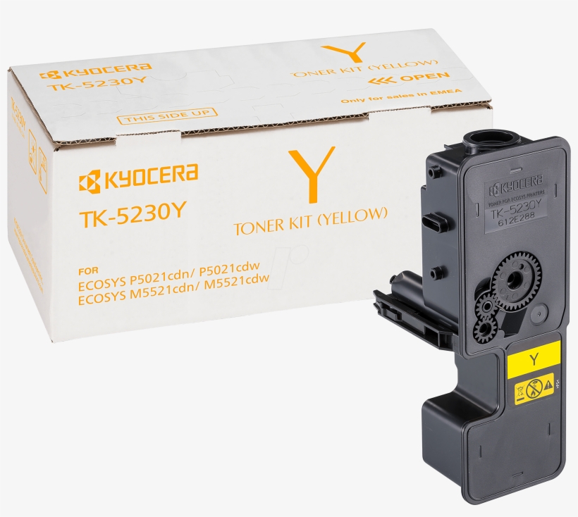 Toner - Kyocera - Yellow - Tk-5230y - Original Kyocera, transparent png download